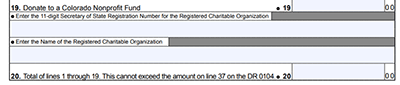 Colorado Form DR 0104CH
